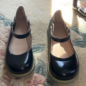Black leather upper womens mary jane shoes, by Sailimy, size 8.5 wide. New.